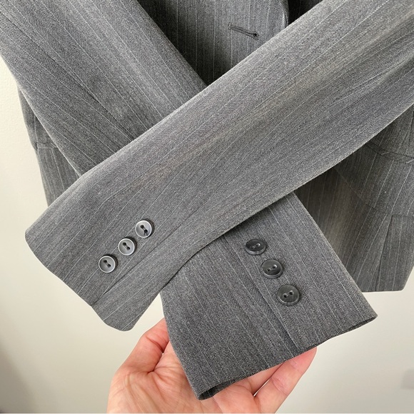 Jones New York Light Grey Pinstripe Blazer - Picture 8 of 8